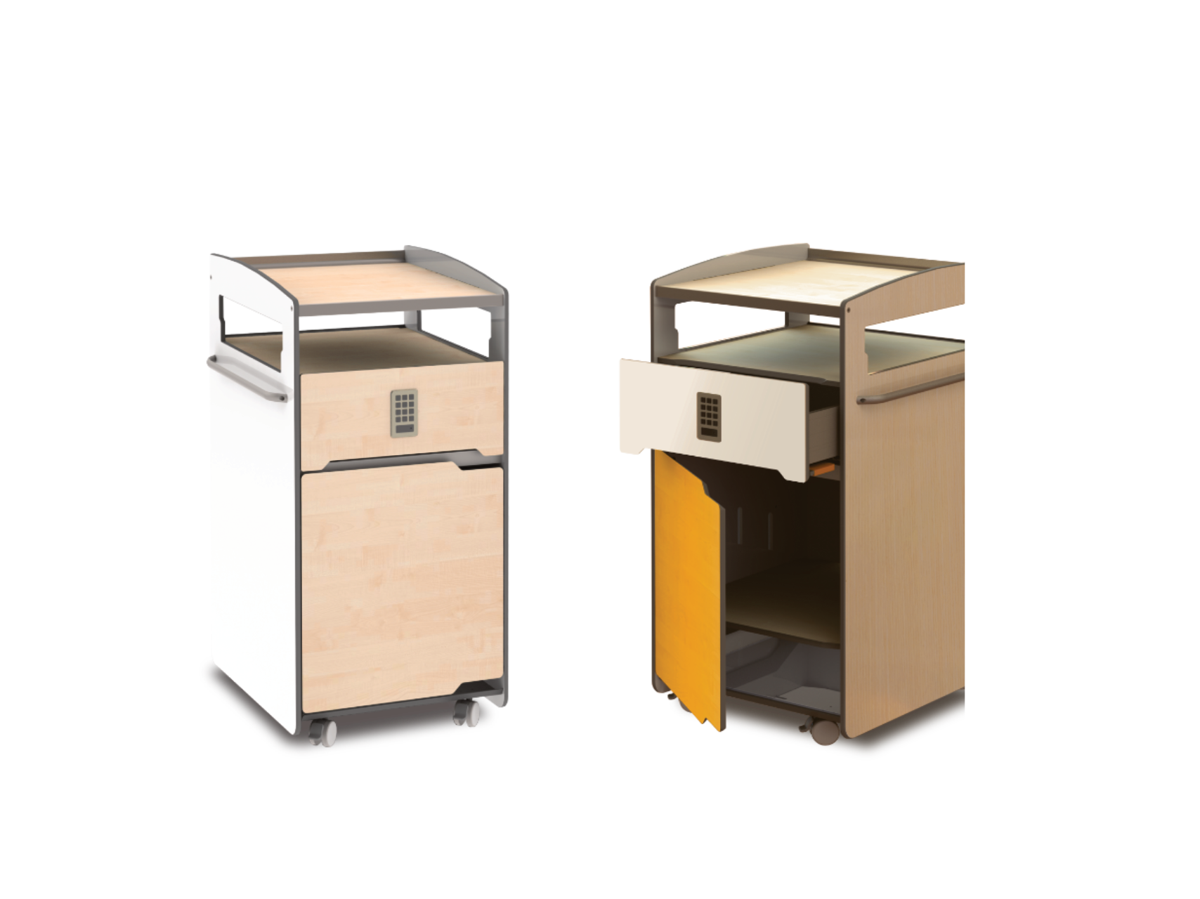 Bedside Cabinet w/ table BS-04