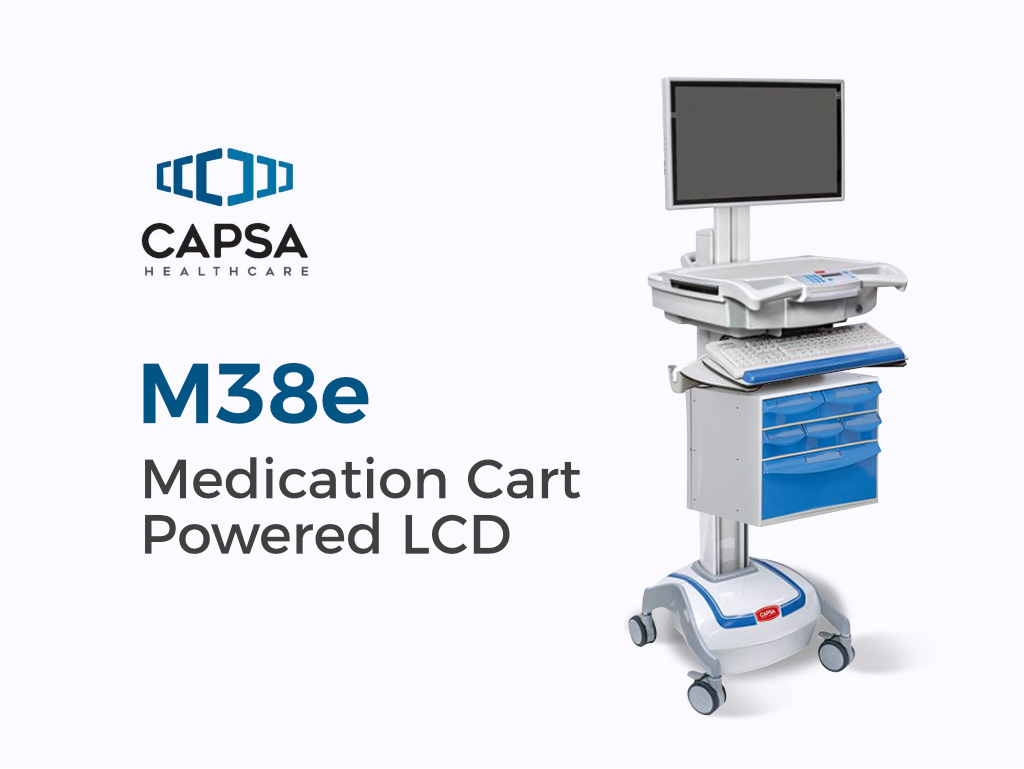 M38e Medication Cart Powered LCD